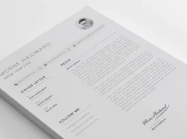 Apply for your dream job with this clean and modern resume template from CristalpDesign