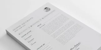 Apply for your dream job with this clean and modern resume template from CristalpDesign
