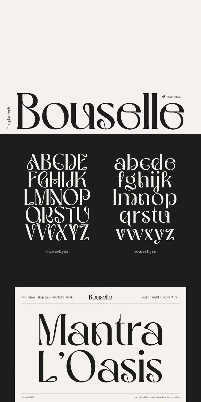 Bouselle Font by creativemedialab