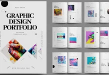 Graphic Design Portfolio Template for Adobe InDesign by ContestDesign