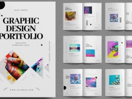 Graphic Design Portfolio Template for Adobe InDesign by ContestDesign