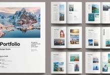 Portfolio Brochure Template by PixWork for Adobe InDesign
