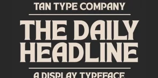 TAN Headline Font by TanType