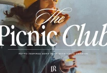 The Picnic Club Font by Ivan Rosenberg