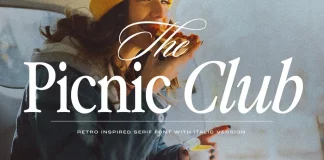 The Picnic Club Font by Ivan Rosenberg