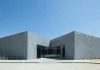 The health center that is a star of life in blue concrete
