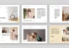 Stylish Portfolio Brochure InDesign Template by PixWork in Landscape Format