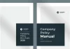 Company Policy Manual Brochure Template by PixWork for Adobe InDesign