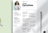 Create a friendly, unique, and personal resume/CV layout with this Adobe InDesign template by GraphicArtist