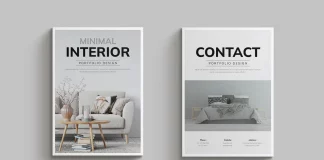 Minimalist Adobe InDesign Magazine Template in A4 by PixWork