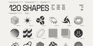 120 Abstract Geometric Vector Shapes by Vanzyst 120 Abstract Geometric Vector Shapes by Vanzyst