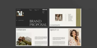 Adobe InDesign Brand Proposal Presentation Template by E-Type Adobe InDesign Brand Proposal Presentation Template by E-Type