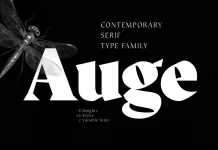 Auge Font Family by Fontfabric