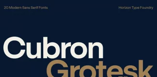 Cubron Grotesk Font Family by Horizon Type Cubron Grotesk Font Family by Horizon Type