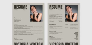 The Ultimate Adobe InDesign Resume Template for Modern Creatives A Minimalist Adobe InDesign Resume Template - Creative, Fully Customizable CV Layout with 2 Pages in A4