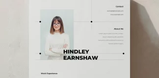 A Resume Template That Embodies Elegance and Simplicity Minimalist and Elegant Resume Template for Adobe Illustrator in US Letter and A4