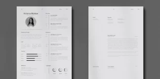 A Stunning Resume Template for a Modern Professional Edge Modern and Minimalist Resume Template with 2 Pages by Wavebreak Media in US Letter and A4 for Adobe Illustrator.