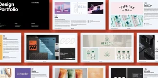 A Digital Design Portfolio Template for Adobe InDesign, Illustrator, and Figma A portfolio template by Typefool's Shop for Adobe InDesign, Adobe Illustrator, and Figma.