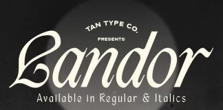 TAN Landor Font by TanType