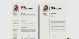 The Modern Resume Template: Your Blueprint for a Standout Career Application The Perfect Clean Professional Resume and Cover Letter Template by PixWork for Adobe InDesign