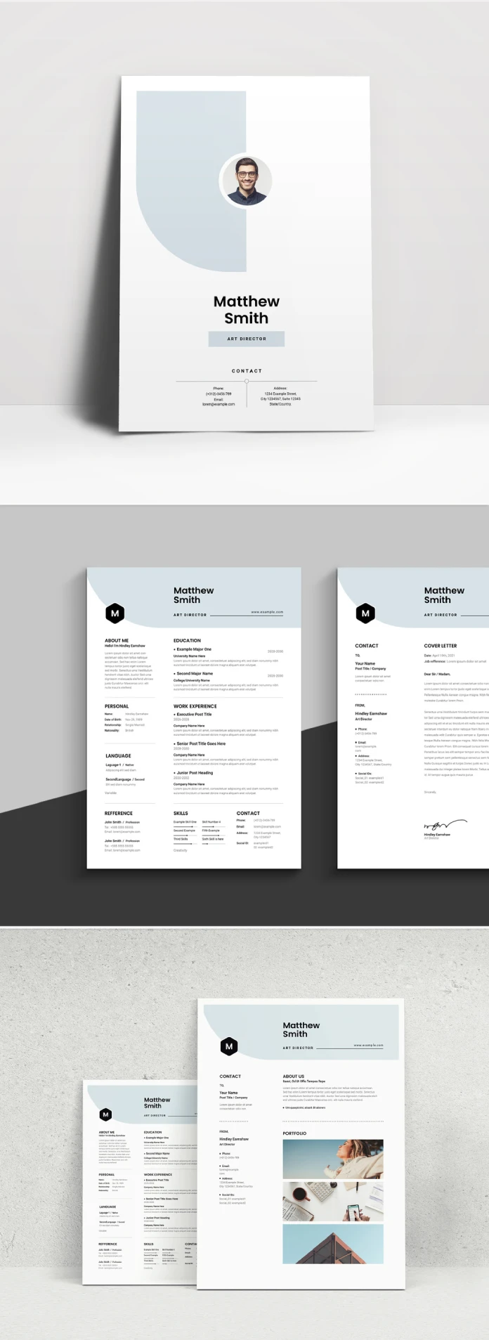 A Clean Designer Resume/CV Template in A4 by GraphicArtist for Adobe InDesign