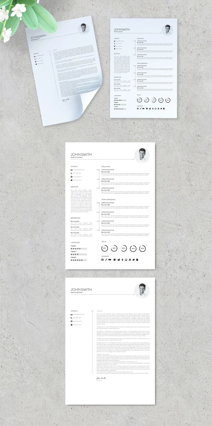 Clean Resume and Cover Letter Template by McLittle Stock for Adobe InDesign