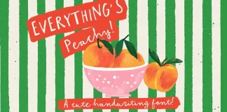 Everything's Peachy Font by Nicky Laatz