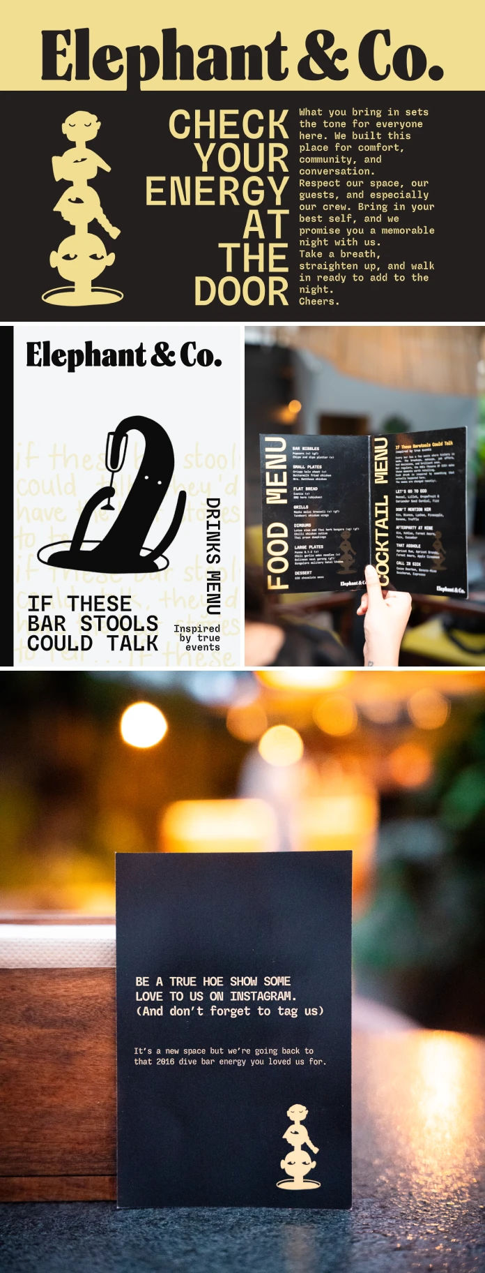 Brand relaunch and identity redesign by Rare Ideas for Elephant & Co. (ECO)