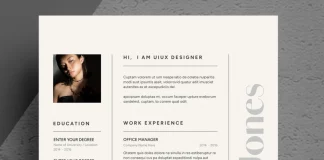 Beyond the Bullet Point: This Resume Template Is Your Visual Handshake This is a super elegant resume/CV template with cover letter by ContestDesign for Adobe InDesign.
