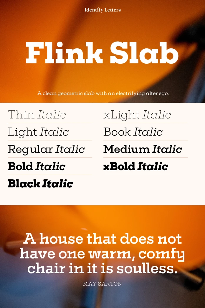 Flink Slab Font Family by Identity Letters