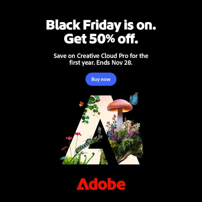 Get 50% Off Creative Cloud Pro for Individuals