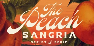 Peach Sangria Font Duo by Sam Parrett of Set Sail Studios