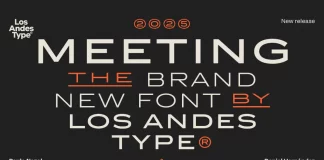 Meeting Font Family by Los Andes Meeting Font Family by Los Andes