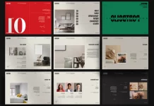 A4 Portfolio Brochure Template by PixWork for Adobe InDesign