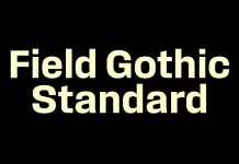 Field Gothic Standard Font Family by Signal Type Foundry