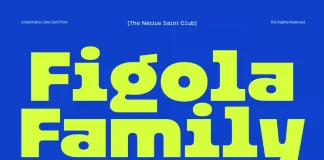 Figola Font Family by The Native Saint Club Figola Font Family by The Native Saint Club
