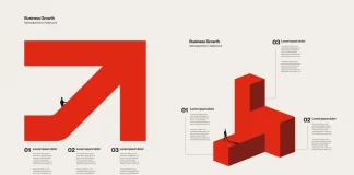 Minimalist Illustrated Business Growth and Scalability Infographic Templates by Jozef Micic for Adobe Illustrator