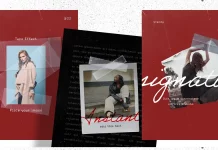 9 tape overlay social media Instagram post templates in 1080 x 1350 px.