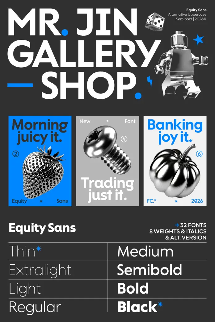Equity Sans Font Family by Font Catalogue