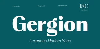 Gergion Font Family by RCKY Studio Gergion Font Family by RCKY Studio