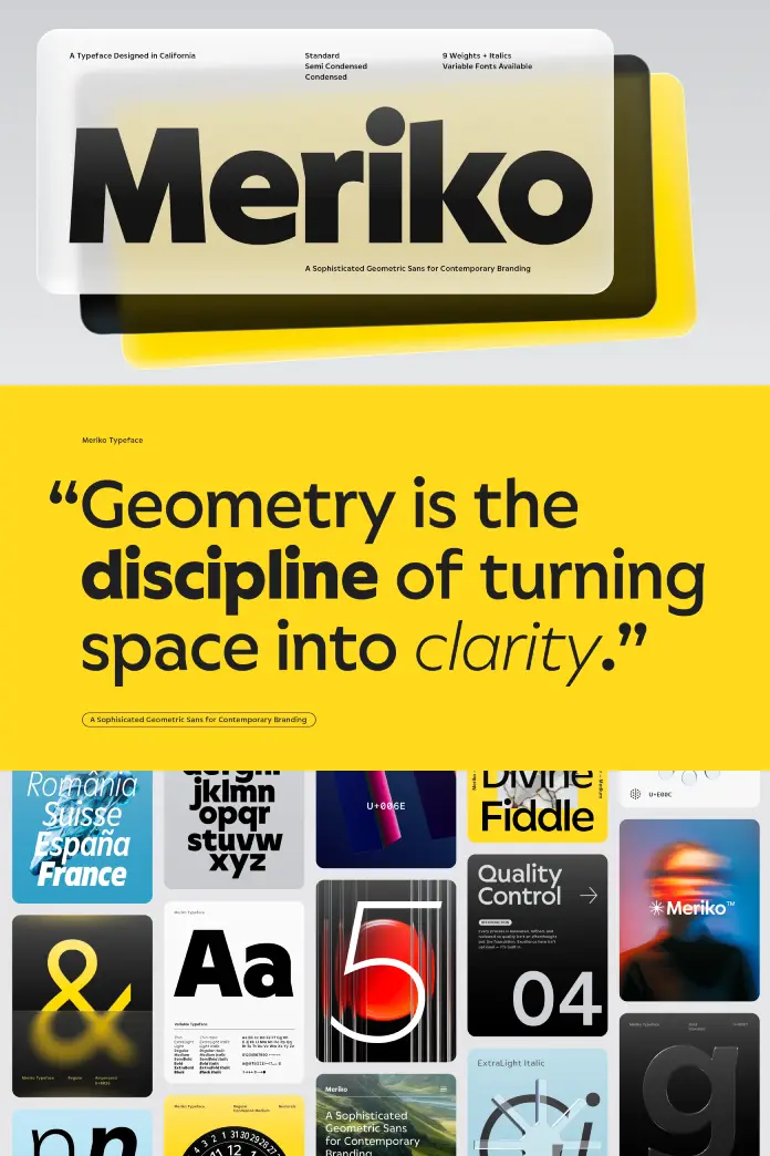 Meriko Font Family by Juri Zaech