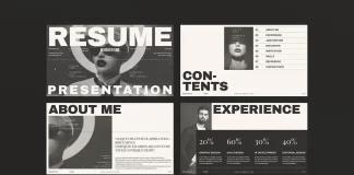 This Designer Resume Portfolio Presentation Template Turns Heads Before You Say a Word Download a creative designer resume portfolio presentation template by E-Type for use in Adobe InDesign.