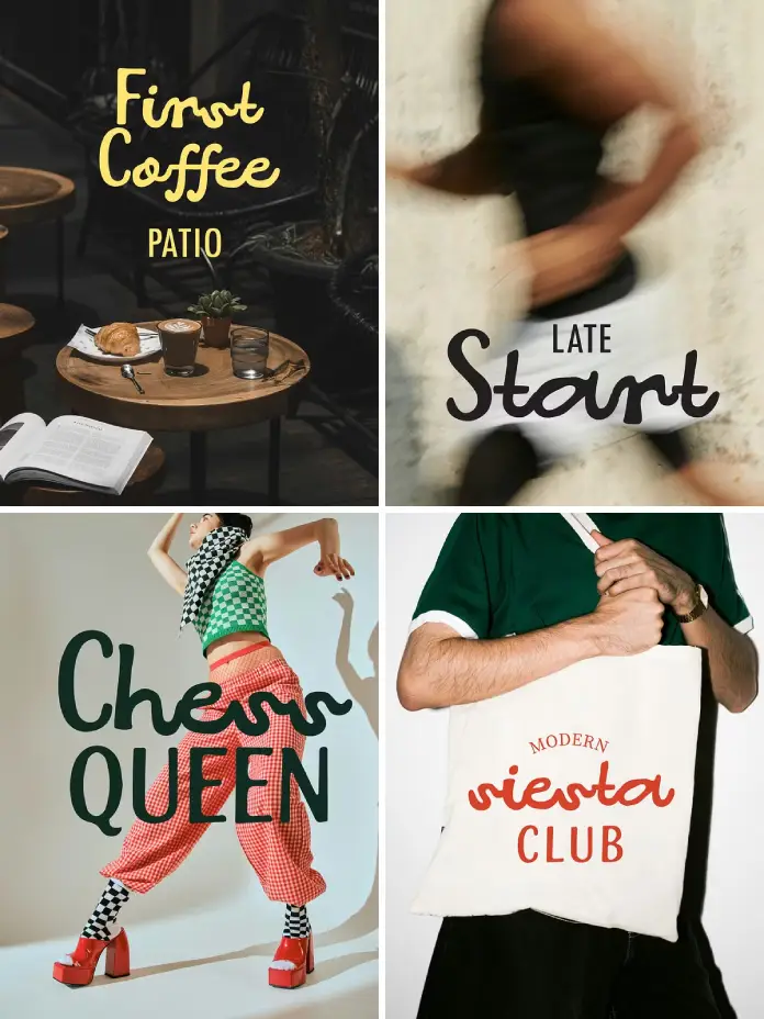 LaSiesta typeface, a handwritten font duo by Struvictory.art