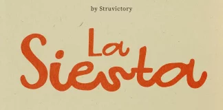 LaSiesta typeface, a handwritten font duo by Struvictory.art