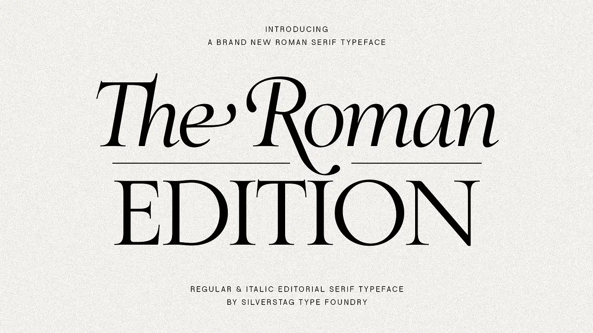 SLTF The Roman Edition - Serif Font by SilverStag Type Foundry