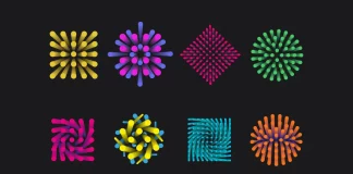 Abstract Geometric Vector Shapes That Make Everything Around Them Look Timid Set of Abstract Geometric Vector Shapes of Bold Colors and Gradients by Oleg R.