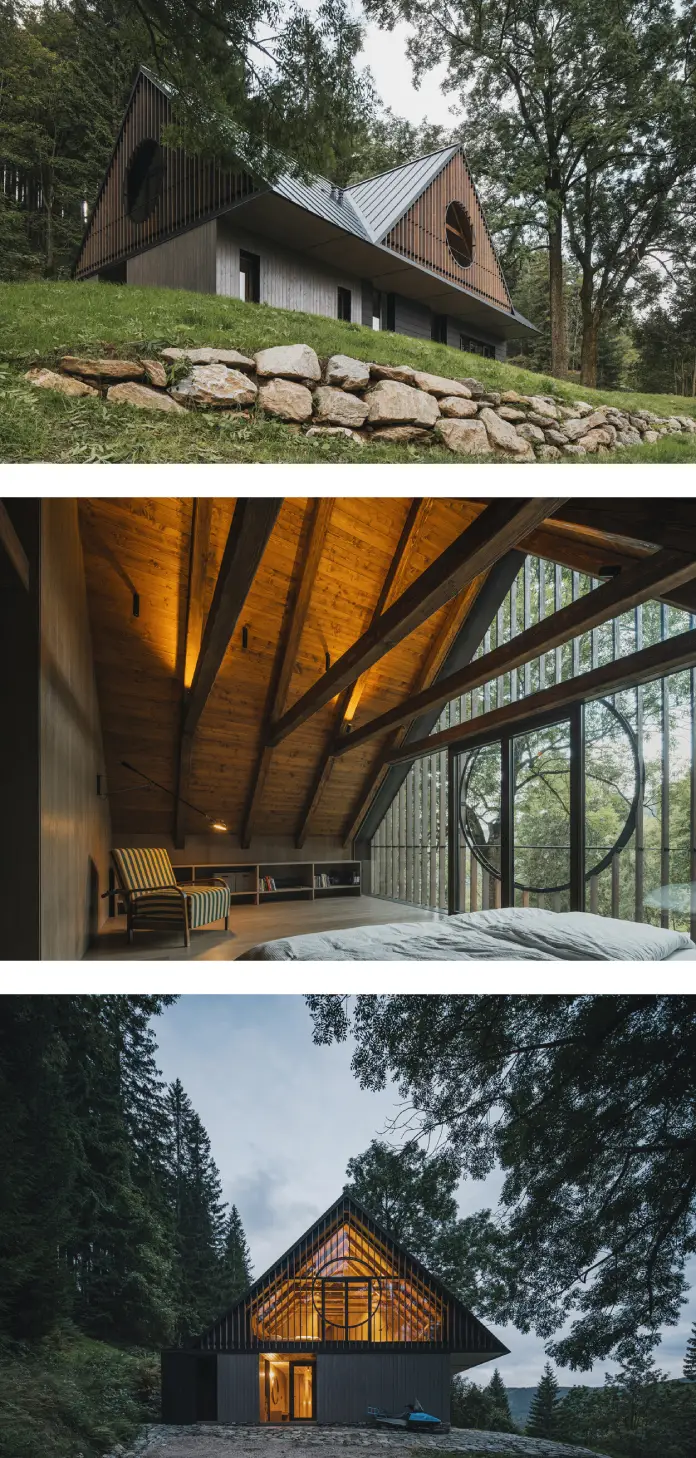 Strážné Cottage by Mimosa Architects in the Krkonoše Mountains