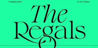 The Regals Serif Font by Sam Parrett of Set Sail Studios