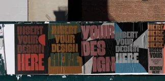 A Multiple Poster Mockup That Places Your Design on a New York City Wall — Instantly Urban multiple poster mockup on a wall in the streets of New York City for Adobe Photoshop by The MuF Templates.