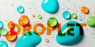 Water Droplets Text Effect Mockup for Adobe Photoshop by Grkic Creative